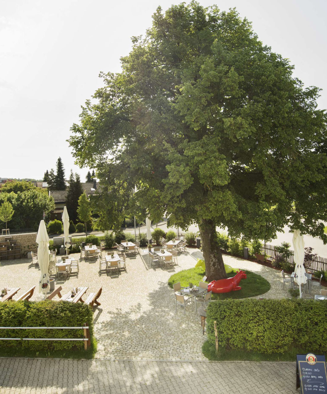 Biergarten unter der Linde